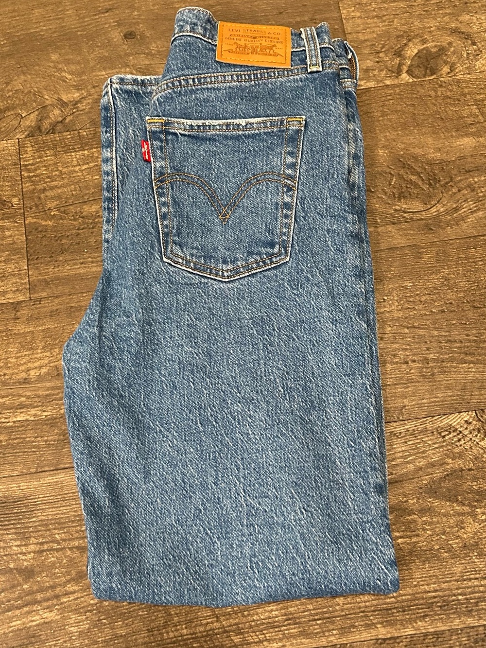 Levi’s Premium Ribcage Straight Ankle Jeans 26 Jazz Guy Pop Big E High Rise
